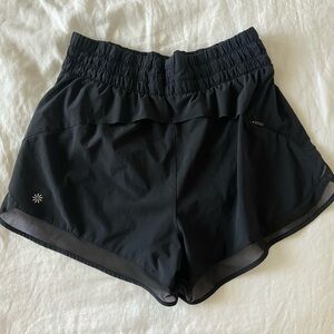 Athleta Women’s Mesh Racer Run High Rise 3 Shorts in Black